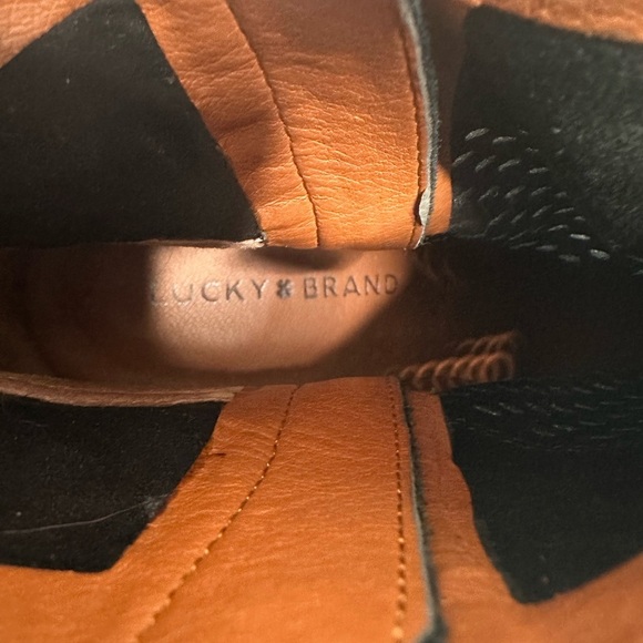 Lucky Brand Black Suede Perforated Ramses Booties Size 9 - Picture 11 of 11